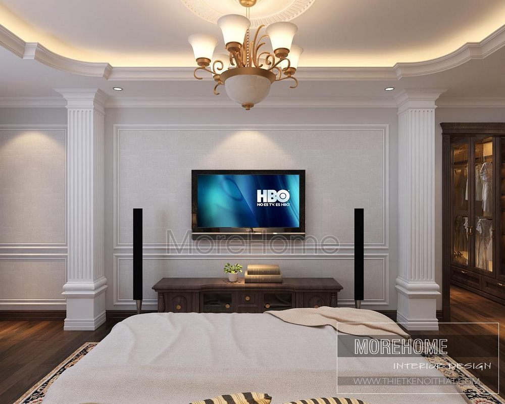 Thiết kế nội thất phòng ngủ biệt thự Vinhomes Phủ Lý Hà Nam